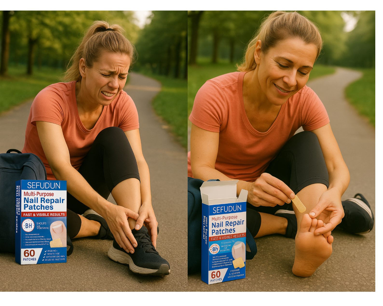 Toenail Repair Patches – 60pcs | Strong Anti-Fungal Nail Treatment for Healthy, Clean Feet - Novlux